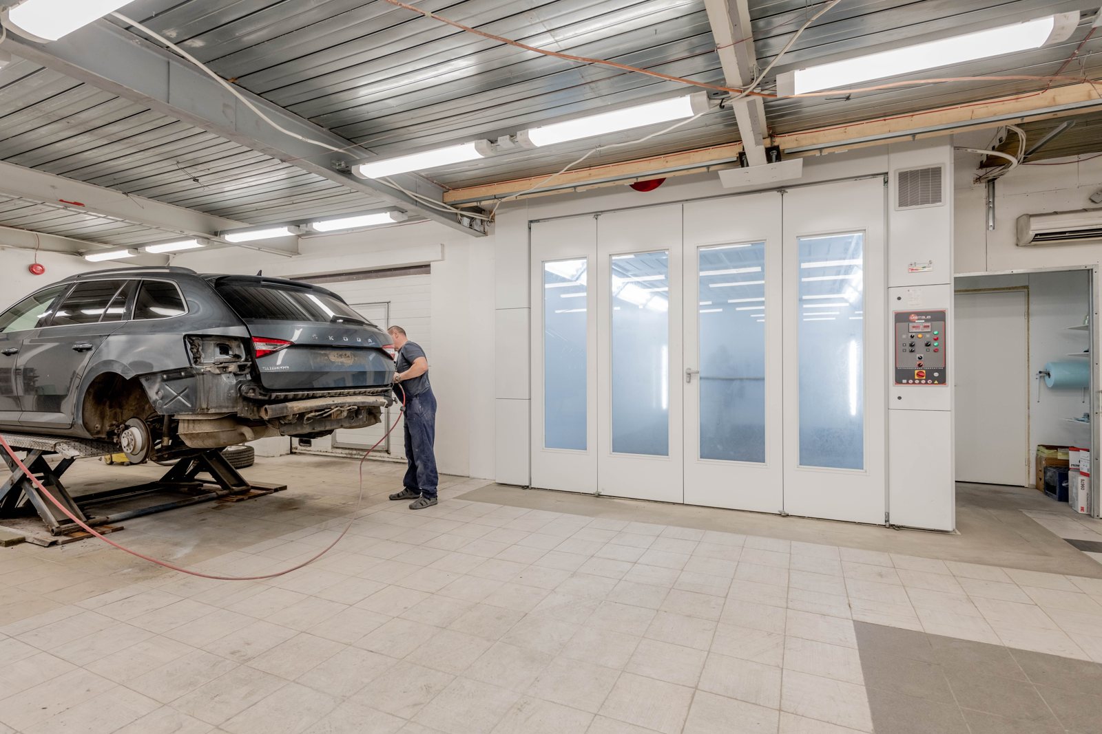 Professional auto repair workshop